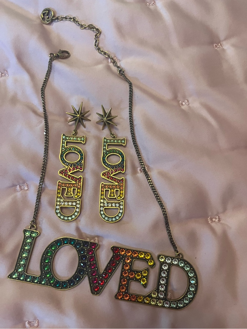 Gucci LOVED Earrings + Necklace SET‼️